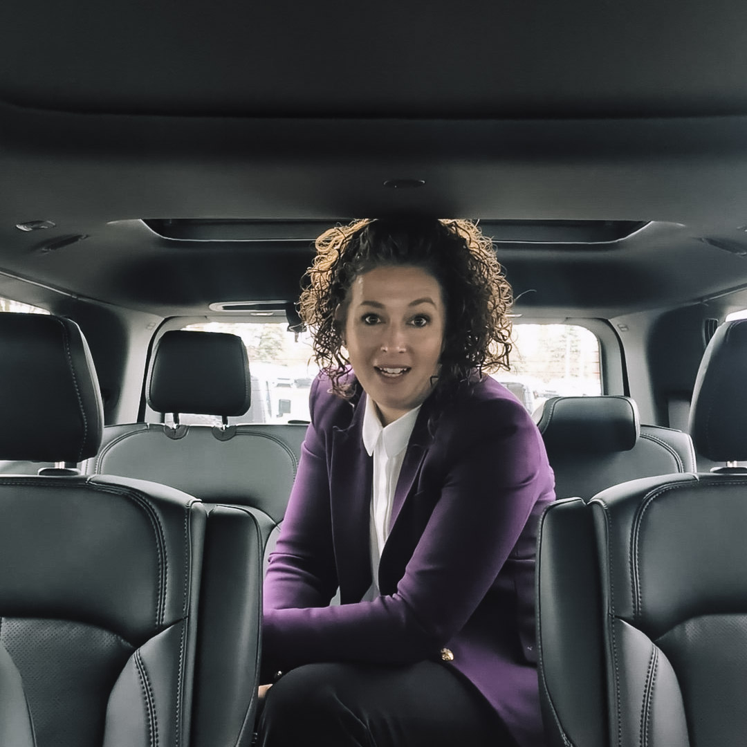 Courtney Conley aka Jeep Girl Court in 2026 Jeep Wagoneer Interior